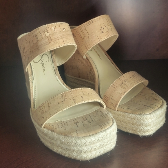 Jessica Simpson Shoes - Jessica Simpson Saphita Espadrille Cork Wedge Sandal